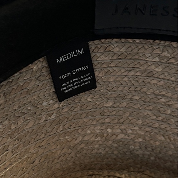 Janessa Leone Cameron Straw Hat Size Medium - Picture 6 of 8